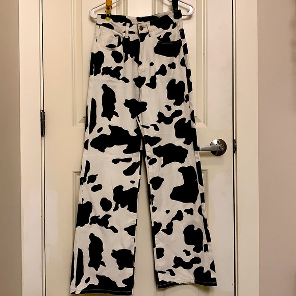 Cowprint, Flare Vintage Bought Jeans - Picture 2 of 4